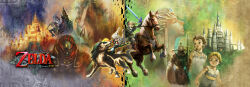  3girls 3others 5boys :o absurdres all_fours arm_up armor arms_at_sides bare_shoulders beard belt black_armor black_skin blonde_hair blue_eyes blue_gem boots breastplate breasts broken broken_chain brown_boots brown_gloves brown_hair castle chain chainmail child circlet claws clenched_hands closed_eyes closed_mouth colin_(zelda) colored_sclera colored_skin copyright_name cuffs demon_girl dual_persona earrings english_text epona evil_smile facial_hair fake_horns fingerless_gloves full_body furrowed_brow ganondorf gem gloves glowing glowing_eyes gradient_hair green_eyes green_hat green_tunic grey_helmet grey_pants grey_skin hair_intakes hand_up happy hat head_back head_chain helmet hero's_shade highres holding holding_shield holding_sword holding_weapon horned_helmet horns horse jewelry knee_boots layered_sleeves link logo long_hair long_sleeves looking_afar looking_at_viewer looking_to_the_side master_sword midna midna_(true) multicolored_hair multicolored_skin multiple_boys multiple_girls multiple_others nakano_yusuke navel neon_trim official_art one_eye_covered open_mouth orange_gem orange_hair outstretched_arm pants parted_lips pointy_ears ponytail princess_zelda purple_lips rearing red_eyes red_hair reins riding saddle sash shackles shadow_beast sharp_teeth sheath shield shield_on_back shirt short_hair short_over_long_sleeves short_sleeves shoulder_armor sidelocks single_earring single_vambrace sitting skeleton sleeveless sleeveless_shirt small_breasts smile split_theme standing stomach swept_bangs sword teeth the_legend_of_zelda the_legend_of_zelda:_twilight_princess thick_eyebrows third-party_source tunic two-tone_skin u_u undershirt v-shaped_eyebrows vambraces weapon white_shirt wolf wolf_link yellow_eyes yellow_gem yellow_sclera zant 