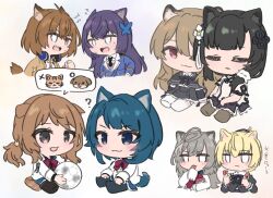  >:) 6+girls :3 ? ahoge aizawa_kazuha ando_tazusa anger_vein animal_ear_fluff animal_ears annoyed arm_at_side assault_lily ball black_boots black_capelet black_hair black_necktie black_ribbon black_skirt black_thighhighs blank_eyes blue_background blue_eyes blue_hair blue_jacket blunt_bangs blush boots bow bowtie brown_cardigan brown_hair brown_thighhighs butterfly_hair_ornament capelet cardigan cat cat_day cat_ears cat_girl cat_tail chibi clenched_hand closed_eyes closed_mouth commentary_request confrontation cropped_jacket cropped_torso detached_collar detached_sleeves dog eating eye_contact flower food frilled_skirt frilled_sleeves frills funada_kiito gradient_background grey_background grey_eyes grey_hair hair_between_eyes hair_flower hair_ornament hair_over_shoulder hair_scrunchie hand_up hands_on_own_hips hands_on_own_knees hands_up headphones headphones_around_neck herensuge_girls_academy_school_uniform high-waist_skirt holding holding_ball holding_food holding_hands iijima_renka jacket juliet_sleeves kawamura_yuzuriha kemonomimi_mode kuo_shenlin lightning_bolt_symbol long_sleeves looking_ahead looking_at_another low_side_ponytail multicolored_hair multiple_girls neck_ribbon necktie no_shoes odaiba_girls_high_school_uniform one_eye_covered open_cardigan open_clothes open_mouth parted_lips puffy_sleeves purple_hair red_bow red_bowtie red_eyes ribbon sasaki_ran school_uniform scrunchie shirt short_sleeves side-by-side side_ponytail side_slit sitting skirt sleeves_past_wrists soccer_ball speech_bubble spoken_anger_vein star_(symbol) star_hair_ornament streaked_hair sweatdrop tail teeth thigh-highs translation_request umi_(s5r1umi_1399) upper_teeth_only v-shaped_eyebrows wang_yujia white_flower white_jacket white_scrunchie white_shirt white_thighhighs yurigaoka_girls_academy_school_uniform 