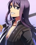  1boy katana long_hair olo over_shoulder purple_hair ruchi sheath sheathed sword sword_over_shoulder tales_of_(series) tales_of_vesperia violet_eyes weapon weapon_over_shoulder yuri_lowell 