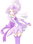 ahoge cure_sword dokidoki!_precure heart kenzaki_makoto long_hair magical_girl ponytail purple_hair violet_eyes 