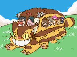  >_< 6+girls :d ;) ;d =_= ^_^ ahoge asaka_karin black_hair blonde_hair blue_sky bow brown_hair cat closed_eyes commentary crossover day emma_verde green_hair grin hair_bow hair_ornament hairclip highres hshikaco konoe_kanata long_hair love_live! love_live!_nijigasaki_high_school_idol_club mia_taylor mifune_shioriko miyashita_ai mouse_(animal) multiple_girls nakasu_kasumi nekobus one_eye_closed open_mouth orange_hair osaka_shizuku outdoors pink_hair ponytail purple_hair red_bow sky smile takasaki_yu tennoji_rina tonari_no_totoro twintails two_side_up uehara_ayumu white_hair yuki_setsuna zhong_lanzhu 