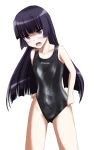  1girl black_hair competition_swimsuit gokou_ruri highres long_hair mole one-piece_swimsuit ore_no_imouto_ga_konna_ni_kawaii_wake_ga_nai solo swimsuit takaoka_nanase violet_eyes wet 