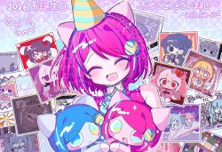  +-0_(vocaloid) 1boy 2026 2girls :d ^_^ ahoge amedama_(vocaloid) amputee angel angel_wings animal_ears aqua_eyes aqua_hair aqua_hat aqua_shirt ascot bare_shoulders black_hair black_jacket black_necktie blood blood_from_forehead blood_on_face blue_background blue_bow blue_bowtie blue_eyes blue_hair blue_shirt blue_skin blunt_bangs bow bowtie cat_boy cat_ears cat_girl character_request chibi chromatic_aberration closed_eyes closed_mouth colored_skin commentary_request curse_neurosis_(vocaloid) dendenshindenzu_(vocaloid) dress eyes_visible_through_hair facing_viewer film_grain gloves haikei_(vocaloid) hair_ornament hairpods halo handy_capper_(vocaloid) hat hatsune_miku head_tilt heart heart-shaped_pupils heart_hair_ornament heavy_chromatic_aberration heterochromia highres holding_hands humanization imigo_no_tamago_(vocaloid) jacket jelly_fish_65 jisatsu_yousei kaai_yuki menheramen_(vocaloid) multicolored_eyes multicolored_hair multiple_girls multiple_persona necktie no_nose no_pupils no_sclera noose open_mouth original outline oyo-kun paper_airplane paraponepinella_(vocaloid) party_hat photo_(object) pink_eyes pink_hair pink_shirt pink_skin polka_dot polka_dot_background poyoroid purple_background quadruple_amputee raised_eyebrows rakuraku_anrakushi_(vocaloid) red_ascot red_eyes red_hair red_skirt ribbon rope_halo shinde-chan shirt shittai_seitai_jikkentai_(vocaloid) short_hair short_sleeves simple_background sippu_ninsatsu_waraninja_(vocaloid) skirt sleeveless sleeveless_dress sleeveless_shirt sleeveless_turtleneck smile solo_focus sparkle speech_bubble star_(symbol) star_symbol_background straight-on streaked_hair striped_clothes striped_hat striped_headwear suspender_skirt suspenders swept_bangs symbol-shaped_pupils tareme translation_request turiel turtleneck turtleneck_shirt twintails twitter_username two-tone_eyes two-tone_hair two-tone_hat two-tone_headwear two-tone_shirt two_side_up upper_body utau vocaloid vy1 white_dress white_eyes white_gloves white_happy_(vocaloid) white_outline white_ribbon white_shirt white_wings wings x_hair_ornament yande-kun yellow_eyes yellow_hat 