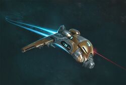  advanced_ship_(eve_online) atron_(eve_online) attack_ship_(eve_online) commentary duvolle_laboratories_(eve_online) english_commentary eve_online flying frigate_(eve_online) glowing interceptor_(eve_online) laser military_vehicle no_humans outdoors rarevenom realistic science_fiction space spacecraft tackler_(eve_online) tech_2_ship_(eve_online) vehicle_focus 