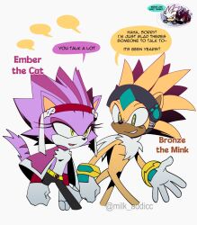  2boys 2girls animal_ears black_fire blaze_the_cat blaze_the_cat_(beta_design) blue_eyes bracelet cape cat_ears cat_girl cat_tail chest_fur commentary dual_persona english_commentary fiery_hair fiery_tail fire furry furry_female furry_male gloves gold_bracelet highres jewelry milk-addicc multiple_boys multiple_girls no_mouth official_alternate_design open_mouth prototype_design purple_fur short_hair short_tail silver_the_hedgehog silver_the_hedgehog_(beta_design) sonic_(series) sonic_rush sonic_rush_adventure sonic_the_hedgehog_(2006) tail white_gloves yellow_eyes yellow_fur 