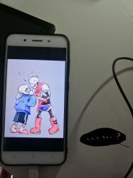  ... ...? 2019 2boys 2d ? anger_vein armor black_shorts blue_jacket blue_shorts boots brothers cape comic commentary digital_media duo english_commentary fourth_wall full_body gloves grey_background grey_hood height_difference hollow_eyes hood hood_down hooded_jacket humanoid jacket leaning_forward long_sleeves male male_focus male_only mittens monster monster_boy multiple_boys no_nose open_clothes open_jacket papyrus_(undertale) phone phone_screen photo_(medium) pink_slippers red_boots red_cape red_gloves sans_(undertale) segmented_comic shirt shorts siblings simple_background single_vertical_stripe skeleton slippers socks speech_bubble spoken_anger_vein spoken_question_mark standing striped_shorts teeth tiptoes undead undertale utdr_(toby_fox) veah3 vertical-striped_clothes vertical-striped_shorts whispering white_armor white_mittens white_shirt white_stripes yellow_socks 