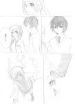  comic crutch hatsune_miku injury kurosu_(nyakelap) monochrome nyakelap rolling_girl_(vocaloid) tripping 