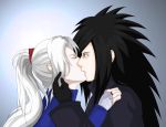  1boy 1girl artist_request female kiss male naruto naruto_shippuden source_request uchiha_madara 