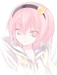  1girl hairband heart kiira komeiji_satori pink_eyes pink_hair portrait short_hair solo touhou 