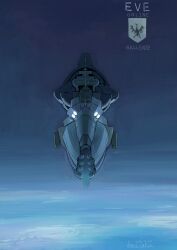  amacalva artist_name battleship_(eve_online) blue_background blue_theme combat_ship_(eve_online) commentary_request copyright_logo copyright_name dated duvolle_laboratories_(eve_online) eve_online federation_navy_(eve_online) gallente_federation_(eve_online) glowing highres hyperion_(eve_online) logo military_vehicle no_humans partial_commentary science_fiction sky spacecraft star_(sky) starry_sky vehicle_focus 