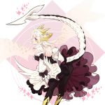  1girl albino drag-on_dragoon drag-on_dragoon_3 dragon_girl dragon_tail dragon_wings feathers genderswap horns mikhail_(drag-on_dragoon) personification shinzui_(fantasysky7) tagme tail wings 