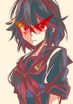  1girl absurdres bunnyhana creator_connection highres kamina_shades kill_la_kill living_clothes matoi_ryuuko school_uniform senketsu serafuku short_hair sleeves_rolled_up solo sunglasses tengen_toppa_gurren_lagann 