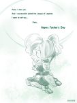  armor dust_(artist) father&#039;s_day league_of_legends long_hair monochrome photo_(object) pointy_ears poppy twintails white_hair yordle 