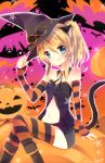  1girl animal_ears artist_request ayase_eli blonde_hair blue_eyes cat_ears cat_tail gloves halloween hat long_hair love_live!_school_idol_project solo source_request tail 