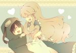  blush closed_eyes heart hug kagerou_project long_hair mary_(kagerou_project) open_mouth smile tenma_(xxx) very_long_hair 