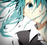  1girl aqua_eyes aqua_hair bad_id hatsune_miku long_hair misoan rolling_girl_(vocaloid) school_uniform solo tagme tears vocaloid 