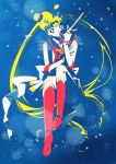  1girl anime_coloring bishoujo_senshi_sailor_moon blonde_hair official_style red_boots sailor_moon tsukino_usagi twintails 