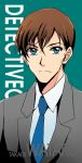  1boy blue_eyes brown_hair mca_(dessert_candy) meitantei_conan necktie short_hair takagi_wataru_(detective_conan) 