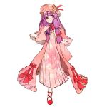  1girl hat long_hair patchouli_knowledge purple_hair shiro_(reptil) simple_background solo touhou violet_eyes white_background 