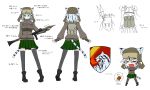  animal_ears aqua_eyes backpack bag highres load_bearing_vest original pleated_skirt rocket_launcher rpg rpg-7 silver_hair skirt thighhighs tiger_ears weapon zettai_ryouiki 