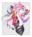  1girl animal_ears blazblue candy cat_ears coat kokonoe kuroshiro_(ms-2420) lollipop multiple_tails pink_hair solo tail 