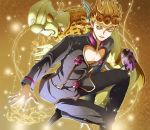  2boys blonde_hair giorno_giovanna gold_experience jojo_no_kimyou_na_bouken ladybug multiple_boys rag713kuro2 stand_(jojo) yellow_eyes 