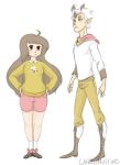  1boy 1girl bee bee(bee_and_puppycat) bee_and_puppycat bell bell_collar canned_muffins cat collar personification puppycat 
