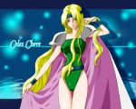  armband belt blonde_hair blue_eyes cape celes_chere final_fantasy final_fantasy_vi headband kitsune_san leotard long_hair shoulder_pads 