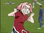  angry comedy gif haruno_sakura naruto parody pink_hair punch soccer zinedine_zidane 