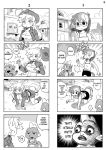  ... /\/\/\ 2girls 4koma all_fours animal_ears bespectacled bike_shorts boots breasts cleavage closed_eyes comic cowboy_hat crossed_arms dragon english fang flying_sweatdrops freckles furry glasses hat hat_removed headwear_removed jacket large_breasts looking_at_another meme monochrome motion_lines multiple_4koma multiple_girls musical_note my_little_pony my_little_pony_friendship_is_magic open_mouth personification shepherd0821 skirt smile spike_(my_little_pony) sweatdrop tail tank_top whistling wings wink 