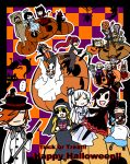  adam_taurus bartholomew_oobleck blake_belladonna cardin_winchester dove_bronzewing ghost_costume glynda_goodwitch halloween halloween_costume happy_halloween highres jack-o&#039;-lantern jaune_arc junior_(rwby) lie_ren melanie_(rwby) miltia_(rwby) multiple_girls nora_valkyrie peter_port professor_ozpin pumpkin pyrrha_nikos roman_torchwick ruby_rose russel_thrush rwby sky_lark trick_or_treat velvet_scarlatina weiss_schnee yang_xiao_long 