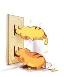  azuma_minatsu electric_socket no_humans pichu pikachu pokemon pokemon_(creature) raichu 
