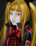  blazblue blonde_hair pale_skin rachel_alucard realistic red_eyes twintails 