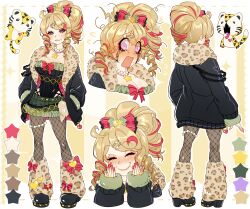 :o absurdres blonde_hair blush breasts brown_pantyhose cat commentary crying disheveled eyeshadow fishnet_pantyhose fishnets gyaru hair_ornament heart heart_hair_ornament heartsync highres jewelry leopard lifelines(siena_olena) makeup medicine miumiumisha mole mole_on_breast mole_under_mouth multicolored_hair necklace open_mouth pantyhose pearl_anklet pearl_necklace pink_eyeshadow pink_hair pink_nails runny_makeup siena_olena smile star_pendant streaked_hair violet_eyes virtual_youtuber 