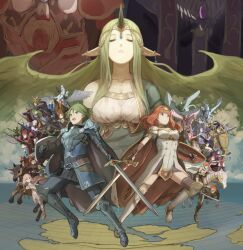  6+boys 6+girls alm_(fire_emblem) animal aqua_shirt arm_shield armor armored_boots atlas_(fire_emblem) barding bare_shoulders beard beloved_zofia black_gloves black_hair blonde_hair blue_armor blue_boots blue_gloves blue_hair blue_pants blue_skirt blue_sky blue_sweater boey_(fire_emblem) boots bow_(weapon) braid breastplate breasts brown_boots brown_cape brown_gloves brown_hair brown_shirt brown_thighhighs cape catria_(fire_emblem) celica_(fire_emblem) clair_(fire_emblem) clive_(fire_emblem) clouds conrad_(fire_emblem) dark-skinned_male dark_skin deen_(fire_emblem_gaiden) delthea_(fire_emblem) dress duma_(fire_emblem) earrings est_(fire_emblem) everyone eye_mask eyepatch facial_hair falchion_(fire_emblem) faye_(fire_emblem) feathered_hair fingerless_gloves fire_emblem fire_emblem_echoes:_shadows_of_valentia fluffy_hair forsyth_(fire_emblem) full_beard full_body gem genny_(fire_emblem) gloves gold_armor gold_tiara gray_(fire_emblem) green_armor green_eyes green_hair green_shirt grey_hair hairband halberd hat holding holding_bow_(weapon) holding_polearm holding_shield holding_staff holding_sword holding_weapon horns horse horseback_riding hug hug_from_behind ippers jesse_(fire_emblem) jewelry kamui_(fire_emblem) kliff_(fire_emblem) large_breasts leon_(fire_emblem_echoes) long_hair looking_at_another looking_up lukas_(fire_emblem) luthier_(fire_emblem) mae_(fire_emblem) mask mathilda_(fire_emblem) medium_breasts mila_(fire_emblem) multiple_boys multiple_girls mycen_(fire_emblem) nomah_(fire_emblem) old old_man open_mouth orange_eyes orange_hair palla_(fire_emblem) pants parted_bangs pegasus pink_dress pink_hair pointy_ears polearm ponytail praying priest purple_hair purple_robe purple_thighhighs python_(fire_emblem) red_armor red_hair red_pants red_shirt riding robe rudolf_(fire_emblem) saber_(fire_emblem) shield shirt short_sleeves shoulder_armor silque_(fire_emblem) single_horn single_sleeve skirt sky sleeveless sonya_(fire_emblem_gaiden) staff sweater sword tatiana_(fire_emblem) teeth thick_beard thigh-highs tiara tobin_(fire_emblem) turtleneck turtleneck_sweater twin_braids twintails upper_teeth_only valbar_(fire_emblem) veil very_long_hair wavy_hair weapon white_armor white_beard white_boots white_cape white_dress white_gloves white_hair white_hat white_veil yellow_armor yellow_cape yellow_pants zeke_(fire_emblem) zettai_ryouiki 