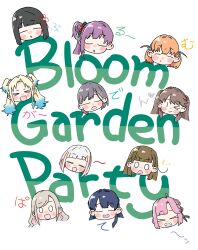  >_< >_o 0_0 6+girls :d absurdres ahoge anyoji_hime black_hair black_ribbon blonde_hair blue_hair blunt_bangs blunt_ends blush bob_cut braid brown_hair ceras_yanagida_lilienfeld chibi chibi_only closed_eyes colored_inner_hair commentary_request d: english_text flower flower_knot frown fujishima_megumi gradient_hair grey_hair hair_bun hair_flower hair_intakes hair_ornament hair_ribbon head_only highres hinoshita_kaho kachimachi_kosuzu kanzaki_gou katsuragi_izumi love_live! love_live!_hasu_no_sora_jogakuin_school_idol_club love_live!_hasu_no_sora_jogakuin_school_idol_club_bloom_garden_party medium_hair momose_ginko multi-tied_hair multicolored_hair multiple_girls murano_sayaka one_eye_closed open_mouth orange_hair osawa_rurino otomune_kozue pink_flower pink_ribbon ponytail purple_hair rabbit_hair_ornament red_flower red_hair red_streaks ribbon short_hair side_ahoge side_braids side_ponytail simple_background single_side_bun single_sidelock smile streaked_hair tassel tassel_hair_ornament triangle_hair_ornament twintails two_side_up v-shaped_eyebrows white_background xd yugiri_tsuzuri |_| 