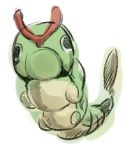  caterpie lowres no_humans pokemon shiro_(reptil) simple_background solo white_background 