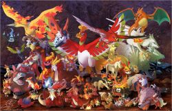  arcanine blaziken blue_eyes blue_fire braixen camerupt castform castform_(sunny) chandelure charizard charmander charmeleon chimchar combusken commentary cyndaquil darmanitan darumaka delphox emboar english_commentary entei fennekin fire flame-tipped_tail flareon fletchinder grin growlithe heatmor heatran highres ho-oh holding holding_stick houndoom houndour infernape kimardt lampent larvesta laughing litwick magby magcargo magmar magmortar moltres monferno ninetales numel open_mouth pansear pignite pokemon pokemon_(creature) ponyta pyroar pyroar_(female) pyroar_(male) quilava rapidash red_eyes reshiram rotom rotom_(heat) signature simisear slugma smile stick tail talonflame tepig torchic torkoal typhlosion victini volcarona vulpix 