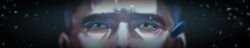  1boy aegyo_sal brown_eyes buzz_cut close-up eye_focus furrowed_brow highres imagine_(imagine7243618) male_focus narrowed_eyes piers_nivans portrait resident_evil resident_evil_6 short_hair snowing solo very_short_hair wide_image worried 