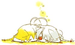  ahoge animal_ears blazblue chibi eyepatch kuro_yuzu lambda-11 nu-13 sleeping 