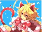  animal_ears blazblue cat_ears cat_tail kuro_yuzu lambda-11 red_eyes tail winter_clothes 