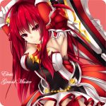  1girl elesis elsword fi-san highres long_hair red_eyes redhead solo sword weapon 