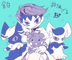  1boy cat crossover espurr headband jojo_no_kimyou_na_bouken kishibe_rohan kitten meowstic pokemon pokemon_(game) pokemon_xy sizma 