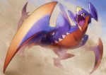  claws dragon garchomp highres no_humans pokemon pokemon_(game) sharp_teeth spikes 