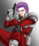  1boy amemiya eric_blanke gun gundam_battlefield_record_uc_0081 pilot_suit purple_hair short_hair violet_eyes weapon zeon 