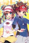  1boy 1girl highres kyouhei_(pokemon) mei_(pokemon) noni-nani pokemon pokemon_(game) pokemon_bw2 