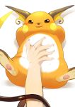  mochizuki_anko pokemon pokemon_(creature) raichu rubbing smirk sweat 