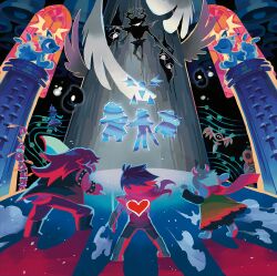  absurdres antlers axe cuptain_(deltarune) delta_rune_(symbol) deltarune fighting_stance floating glowing highres holding holding_axe holding_sword holding_weapon horns jackenstein_(deltarune) key_visual kris_(dark_world)_(deltarune) kris_(deltarune) mizzle_(deltarune) multiple_wings non-web_source official_art pillar promotional_art ralsei red_soul_(utdr) roaring_knight scarf short_tail soul_(utdr) spawn_(deltarune) stained_glass susie_(dark_world)_(deltarune) susie_(deltarune) sword tail third-party_source titan_(deltarune) utdr_(toby_fox) weapon wicabel_(deltarune) winglade_(deltarune) wings 