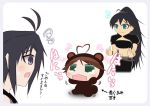  3girls afuu ahoge animal_costume bear_costume ganaha_hibiki hoshii_miki idolmaster kikuchi_makoto multiple_girls puchimasu! 