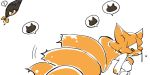  ! animal_ears bad_id cat_ears chen chibi comic fox_ears fox_tail gap kawanabe multiple_tails naked_towel silent_comic tail touhou towel yakumo_ran 